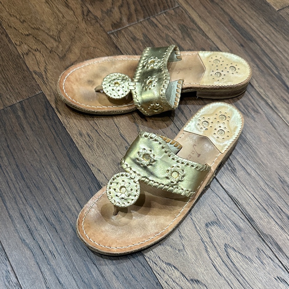 Gold Sandals Jack Roger’s